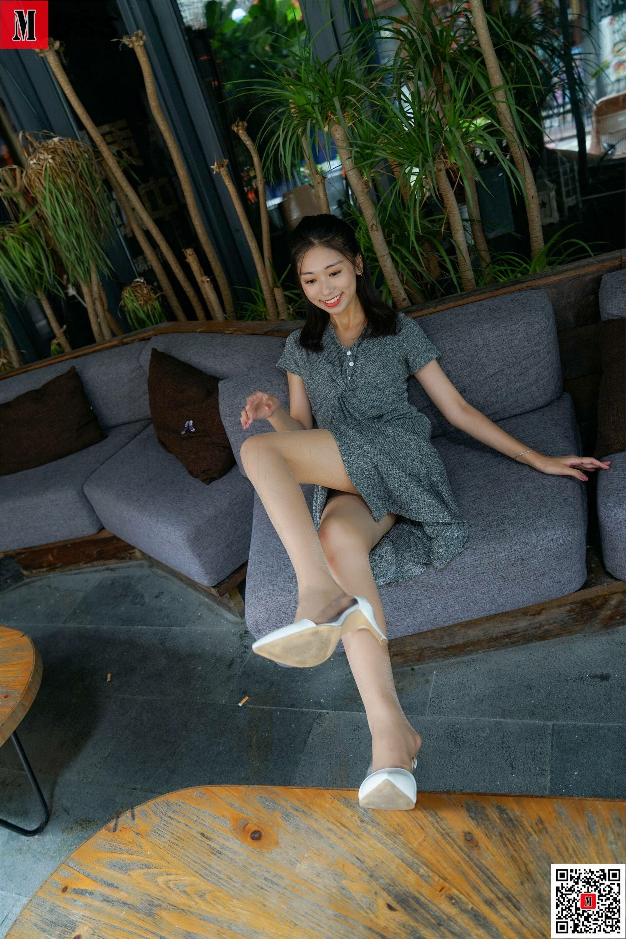 MussGirl慕丝女郎  NO.181 灰色连衣裙肉丝